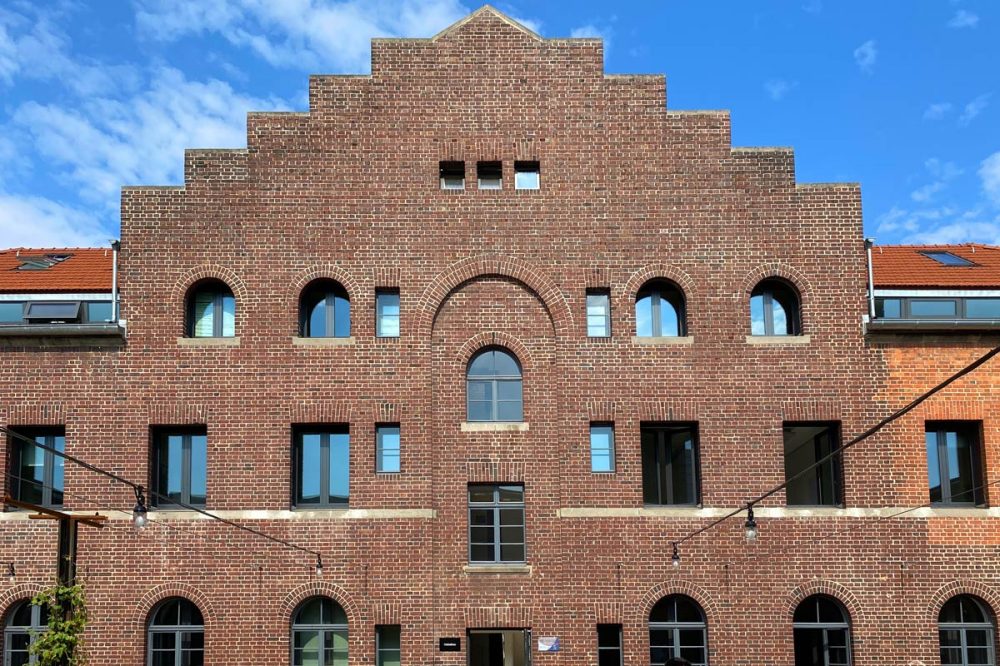 Industriegebäude aus Backstein