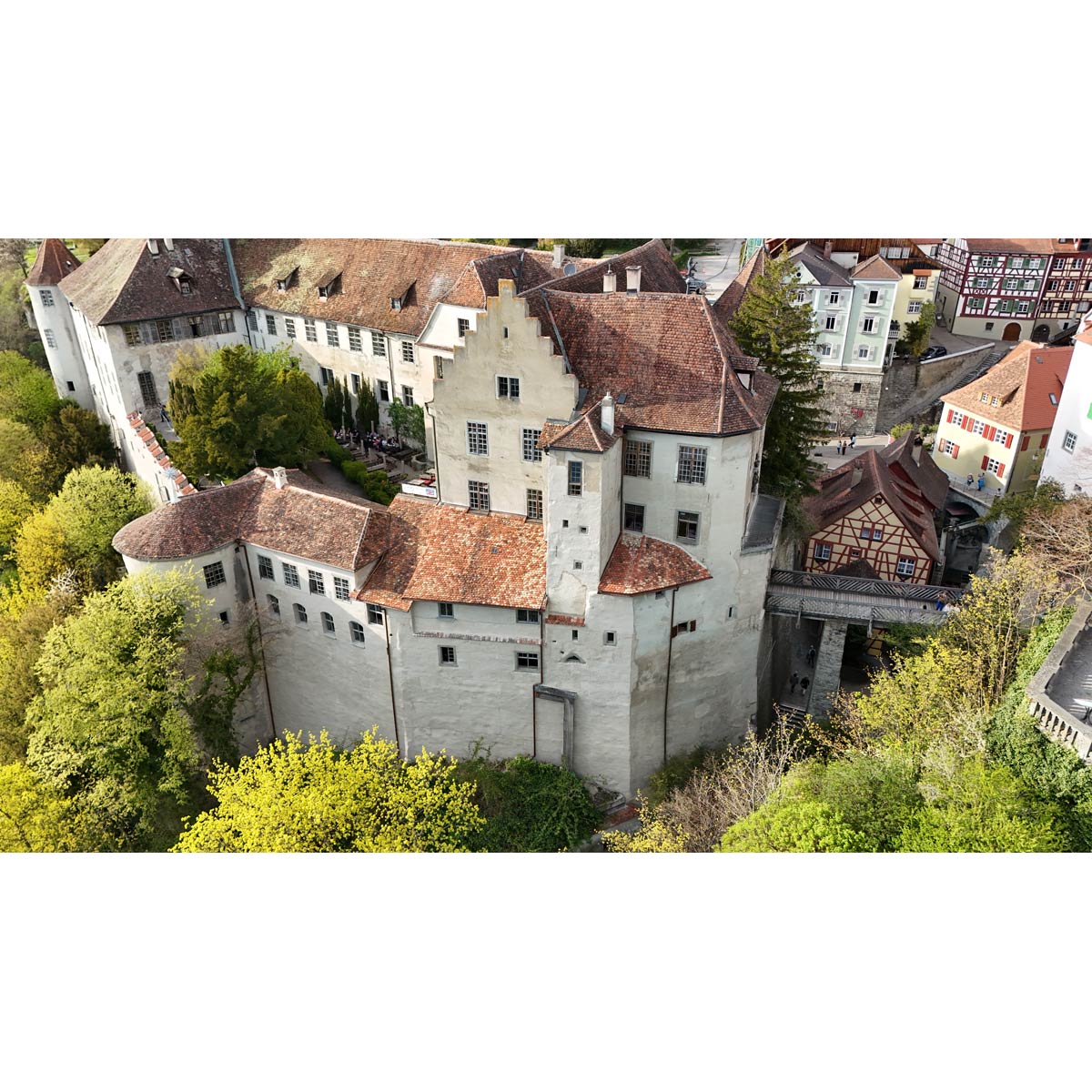 Luftbild einer Burg