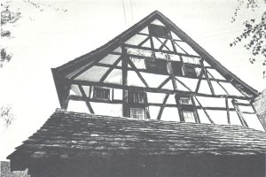Giebel eines Fachwerkhauses