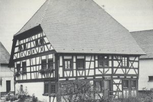 Außenansicht eines Fachwerkhauses