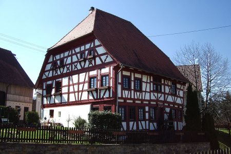 historisches Fachwerkhaus Außenansicht