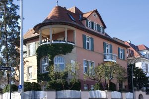 Außenansicht einer Jugendstilvilla
