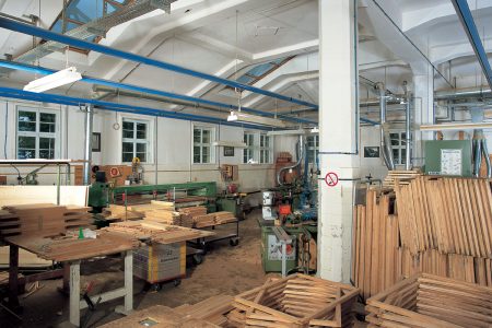 Inneres einer Werkstatt