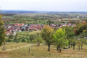 Blick über eine herbstliche Landschaft