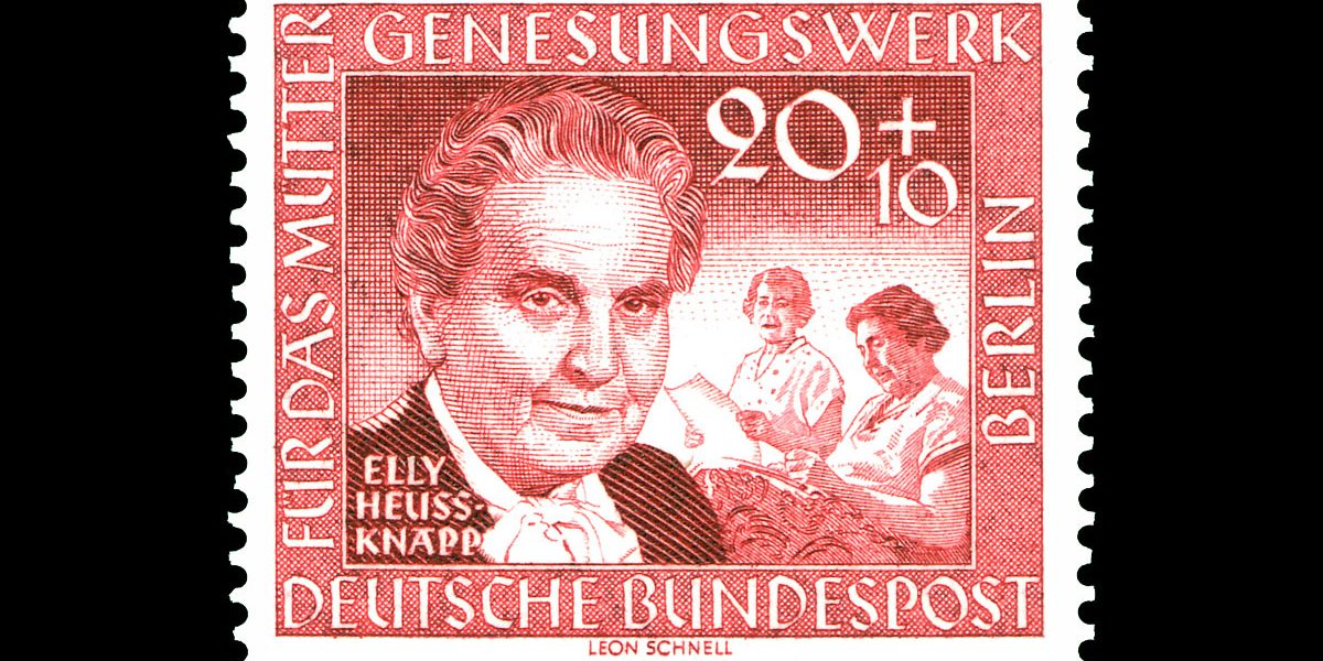Briefmarke mit dem Portrait einer Frau