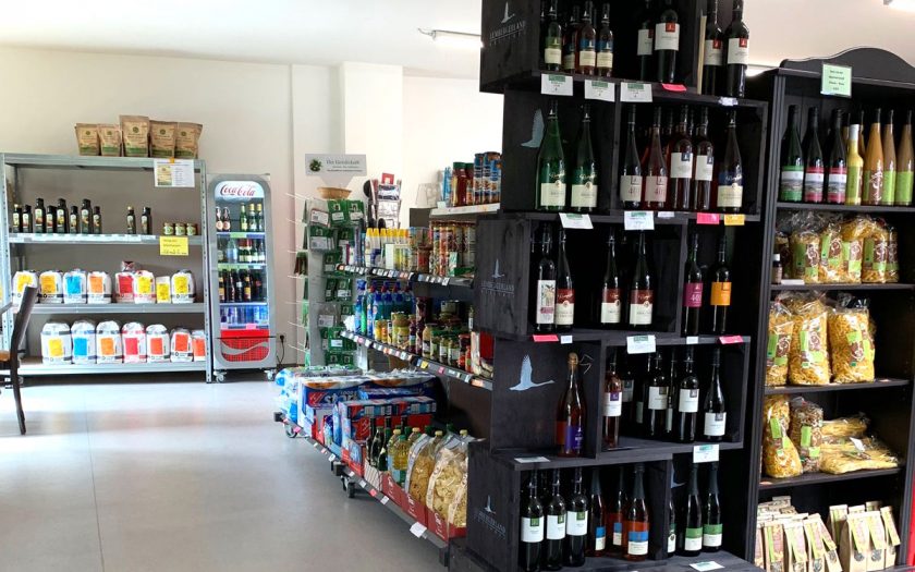 Blick in einen Lebensmittelladen