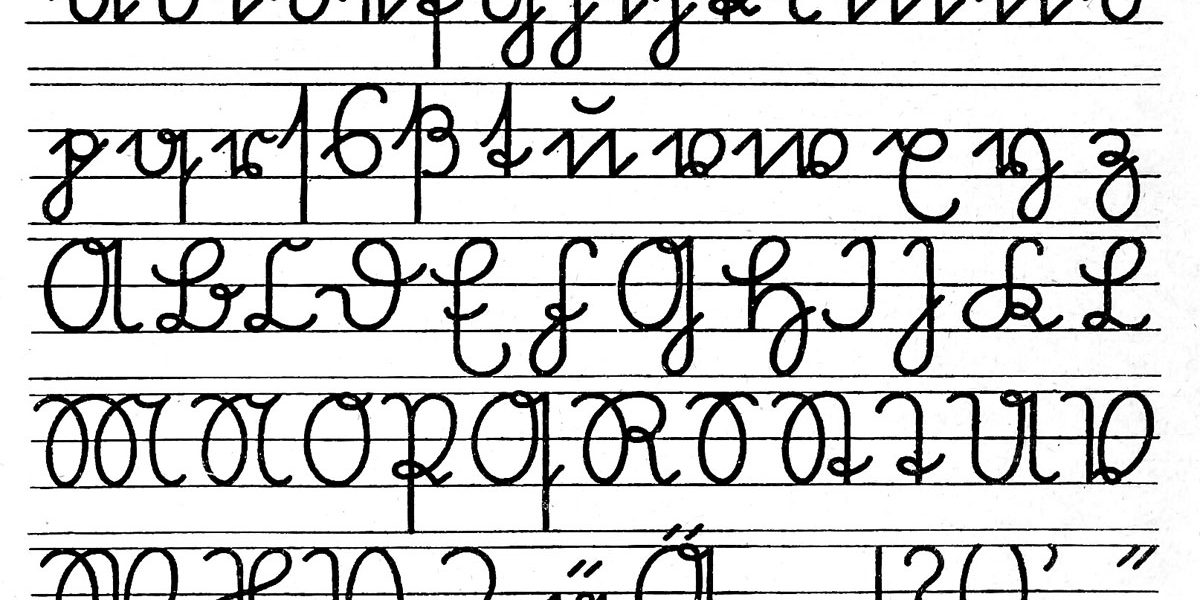 Buchstaben in altertümlicher Schrift